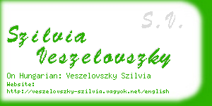 szilvia veszelovszky business card